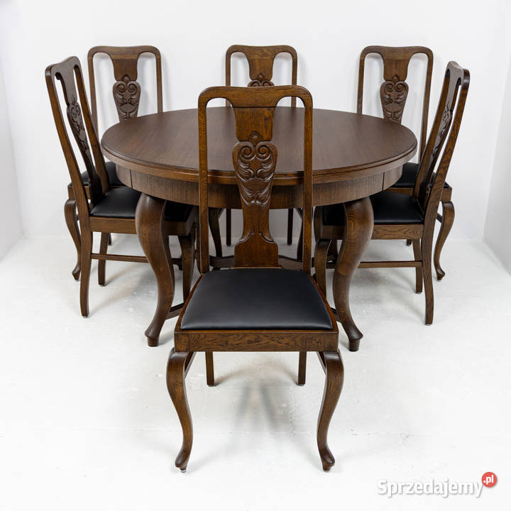 Stylowa jadalnia antyki kredens komoda okrągły Antyki, Sztuka, Kolekcje Swarzędz