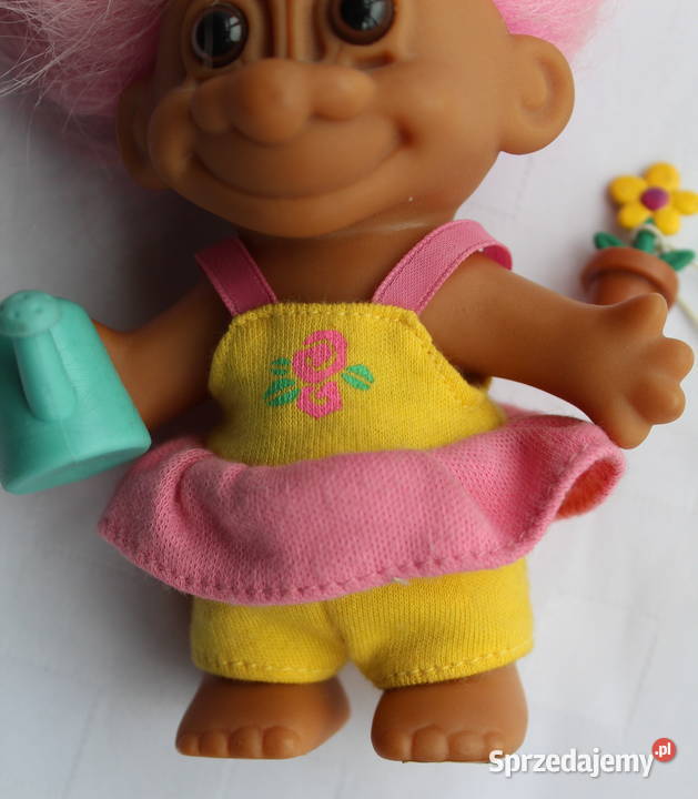 Troll Russ Różowy Ogrodniczka Kwiatek Konewka śląskie