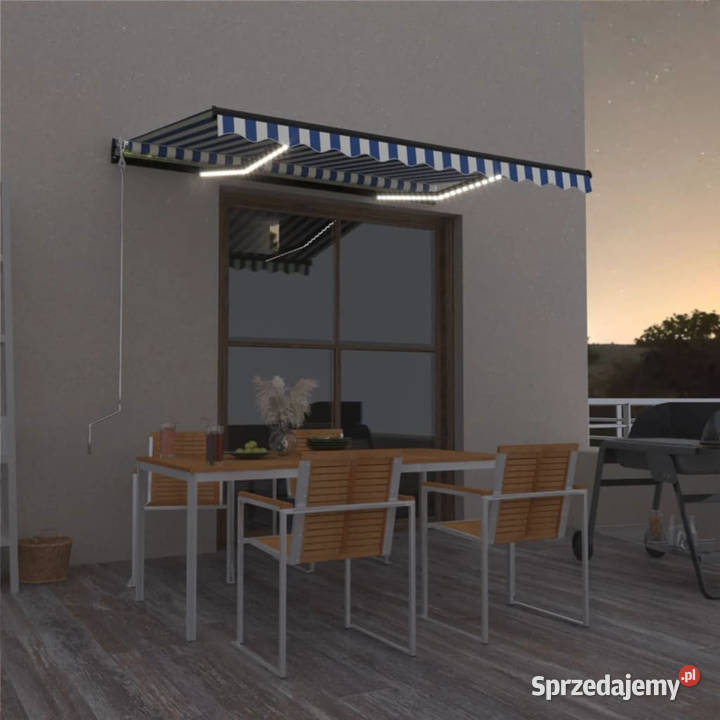 Ręcznie zwijana markiza z LED 400 x 300 mazowieckie Warszawa