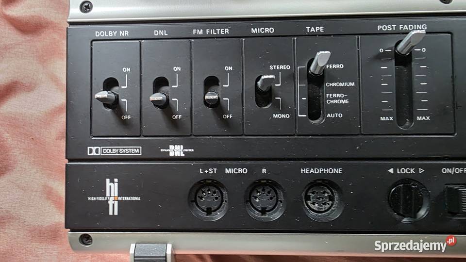 Magnetofon kasetowy Philips N 2521 Lubań