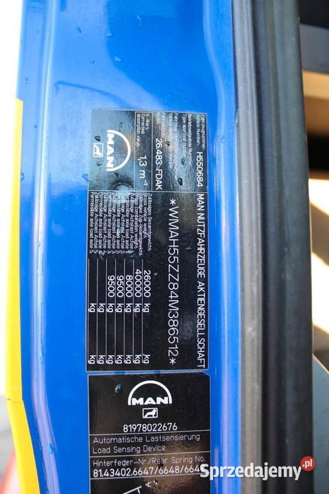 Wywrotka 6x6 Man Warszawa sprzedam