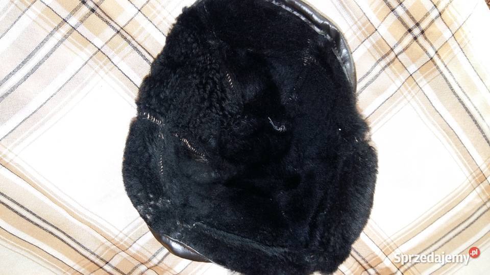 Czapka zimowakożuchowa męskaczarna Nakrycia głowy Łódź