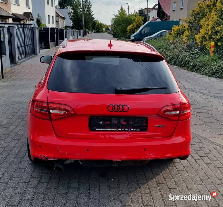 Audi a4 b8 Lift 20 TDI 190 Quattro Competition czerwony Leszno