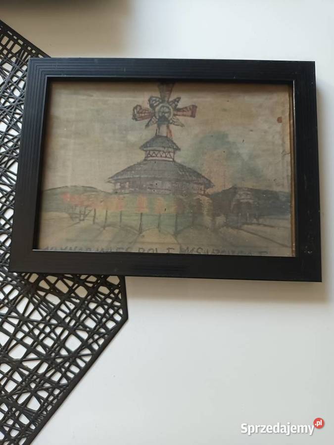 Stara akwarela Malbork