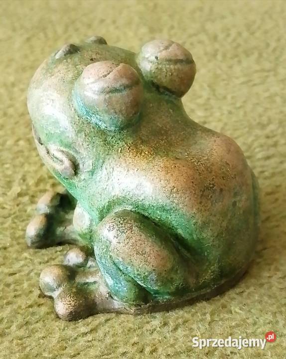 Żaba figurka ceramiczna unikat vintage PRL Katowice