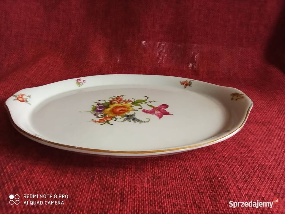 Porcelanową tacka z uchwytami HK Copenhagen pomorskie Gdańsk