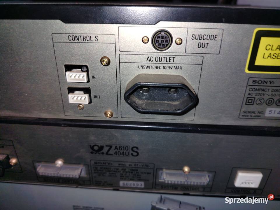 Klasyczna wieża Sony Audio Audio Sułkowice