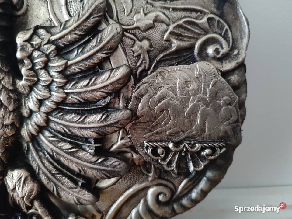 Piękny ryngraf z orłem polskim patriotyczny