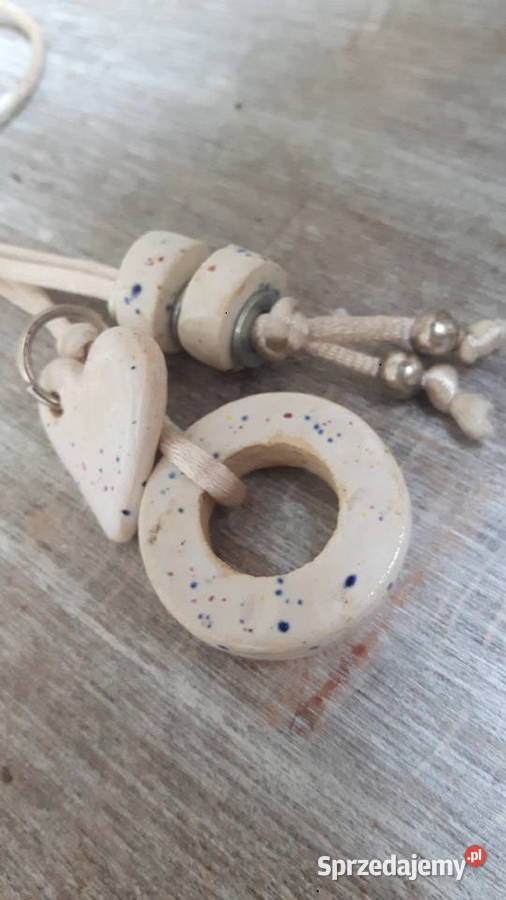 Naszyjnik ceramiczny ręcznie wykonany Otwock