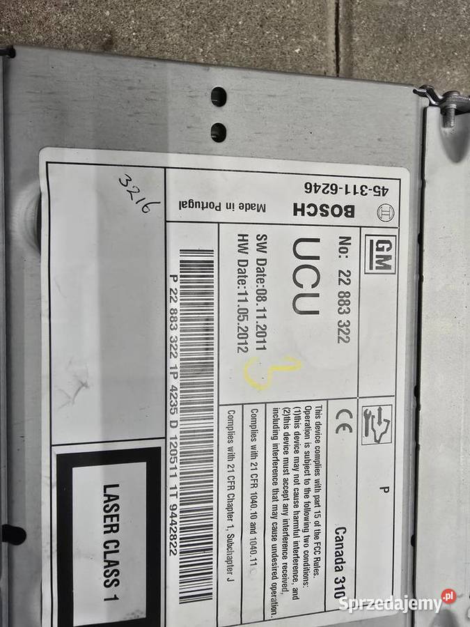 Radio navi600 opel astra j Lublin