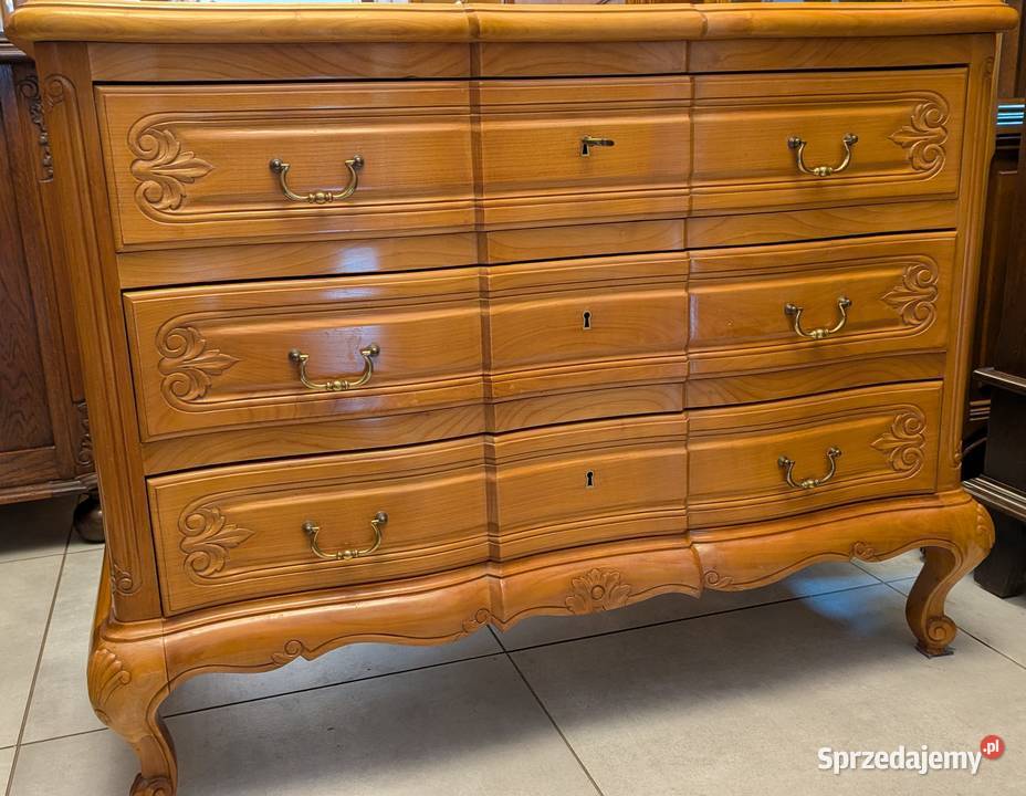 Piękna komoda ludwikowska czereśniasklep Dąbrowa Dąbrowa Górnicza sprzedam