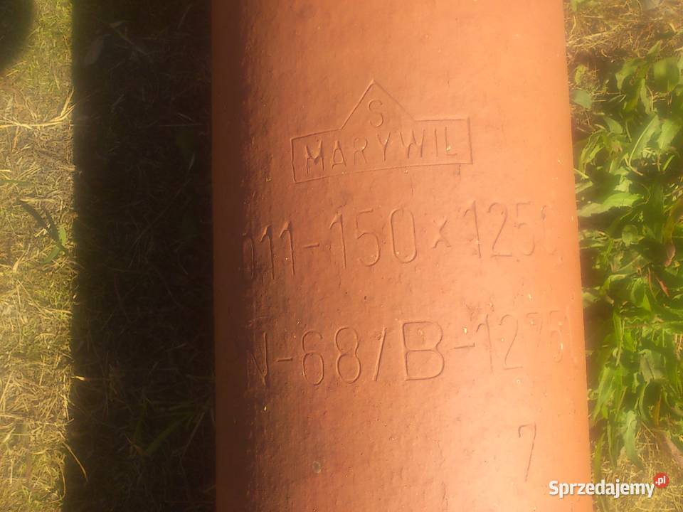 Rura kanalizacyjna ceramiczna MARYWIL 150x1250 łódzkie Łódź