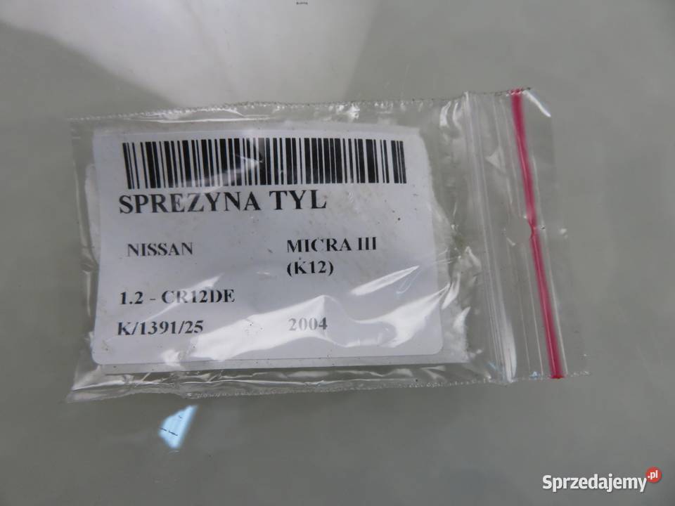 SPRĘŻYNY TYŁ NISSAN MICRA III K12 12 CR12DE Sprężyny zawieszenia małopolskie sprzedam