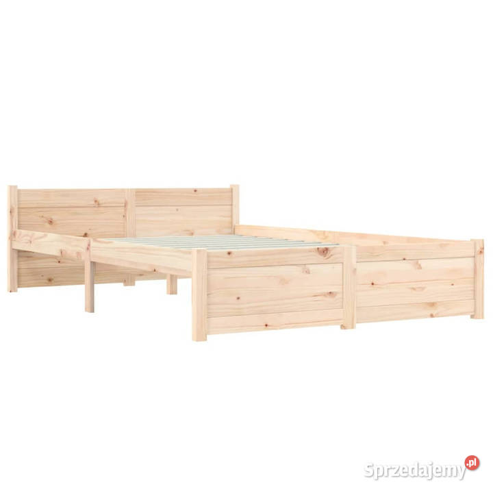 Rama łóżka lite drewno podwójna 135x190 WM815019 Warszawa