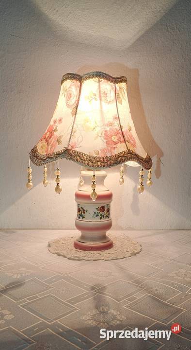 dwie porcelanowe włoskie lampki nocne vintage mazowieckie sprzedam