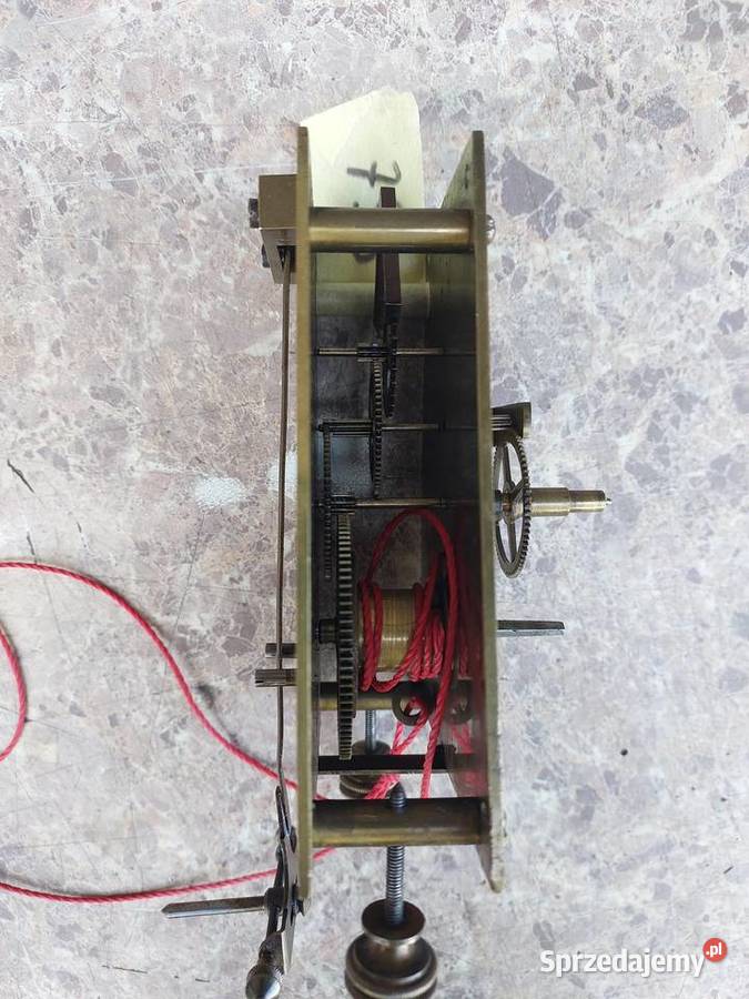 793 Mechanizm starego zegara linkowego żyłkowego Tczew