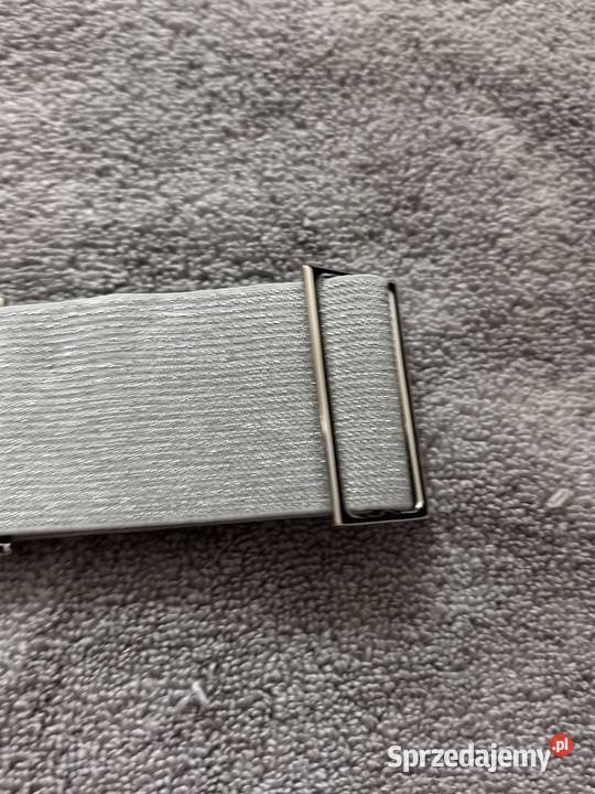 Pasek guma regulowany one size srebrny Wrocław