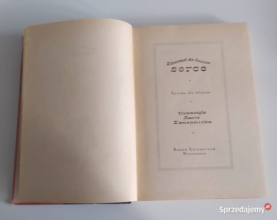 Serce Edmund De Amicis Warszawa