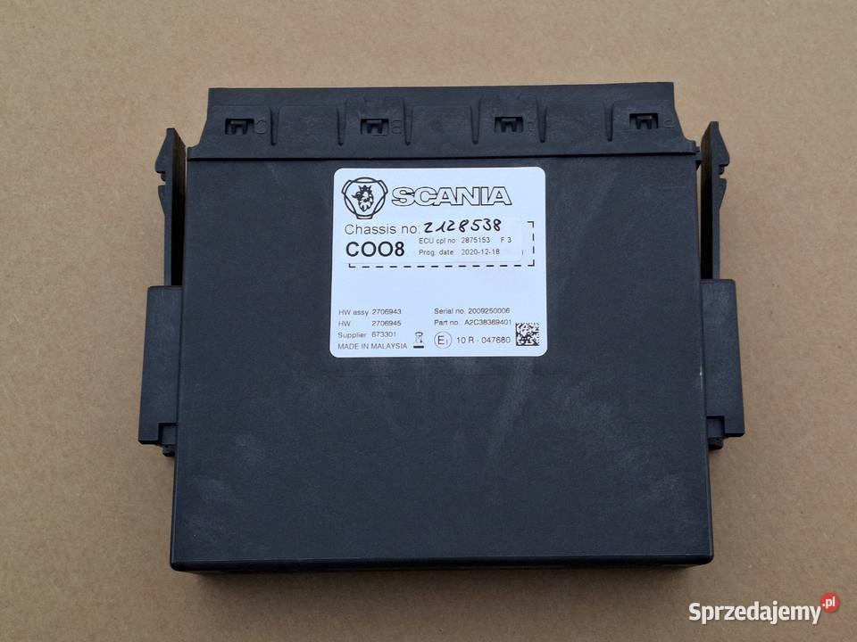SCANIA R S MODUŁ KOORDYNATOR STEROWNIK C008 lubuskie