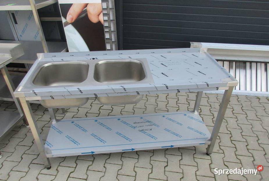 STÓŁ ZE ZLEWOZMYWAKIEM 2 KOMOROWYM POTRUJNA Bytom