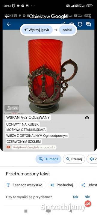 SZKŁO KADMOWE
REAGUJE NA UV Unikatowy Pabianice