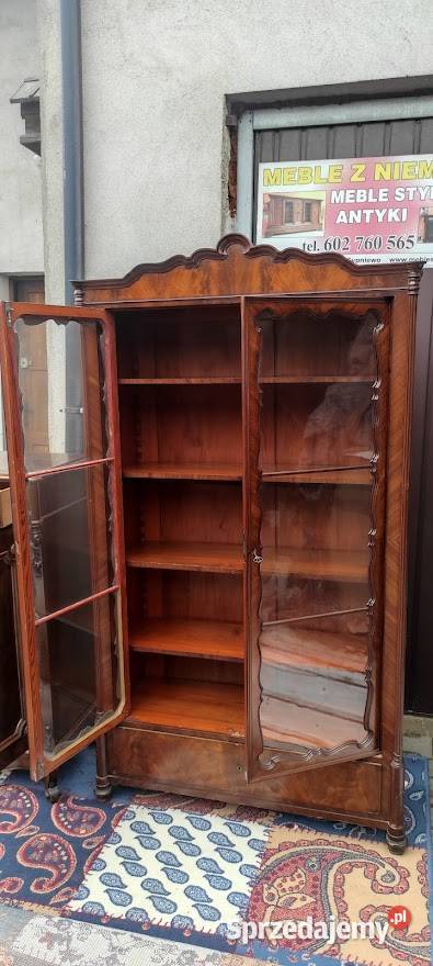 Piękna biblioteka LUDWIK FILIP Biedermeier Sypniewo