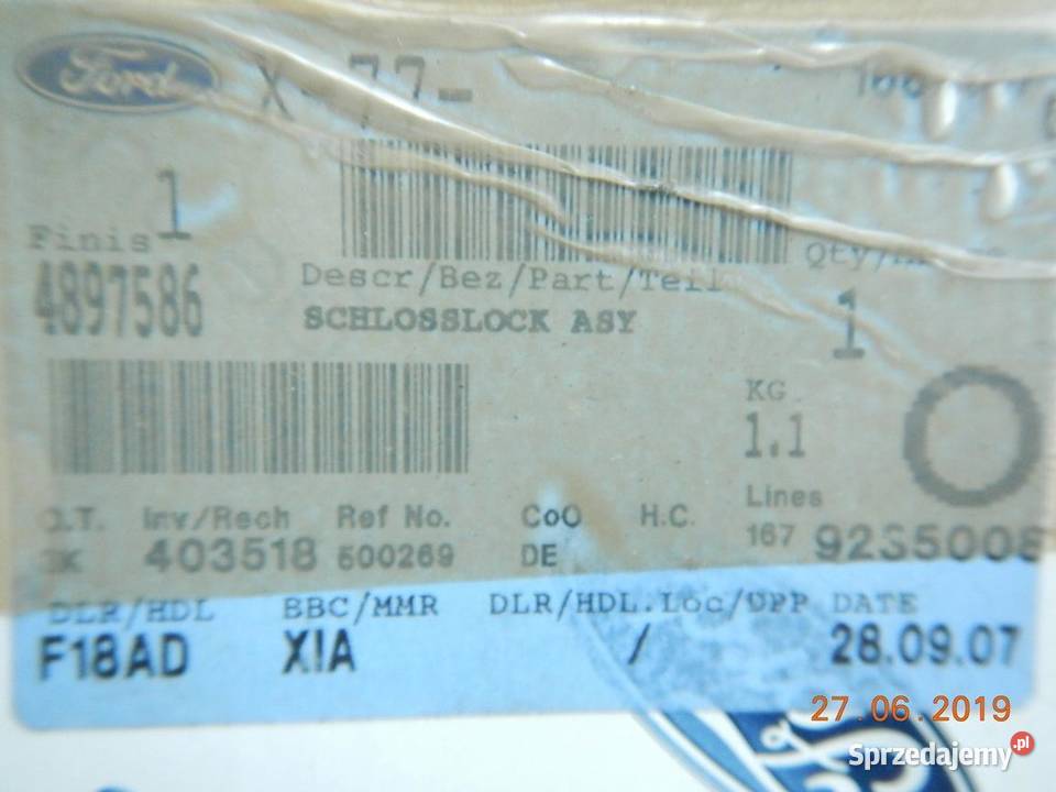 ZAMEK DRZWI LEWY TYŁ TRANSIT 0014 ASO lubelskie