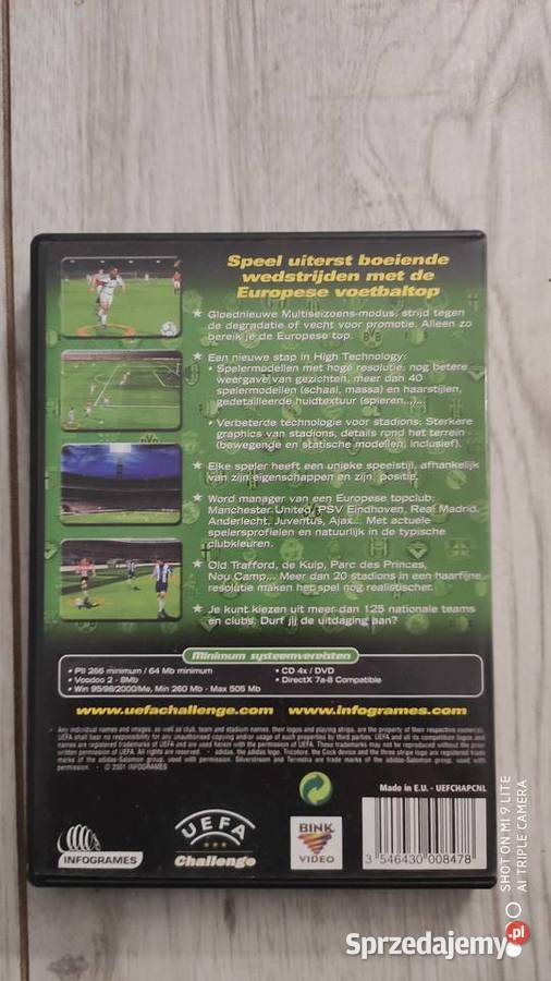 Sprzedam grę UEFA komputer PC kujawsko-pomorskie Bydgoszcz