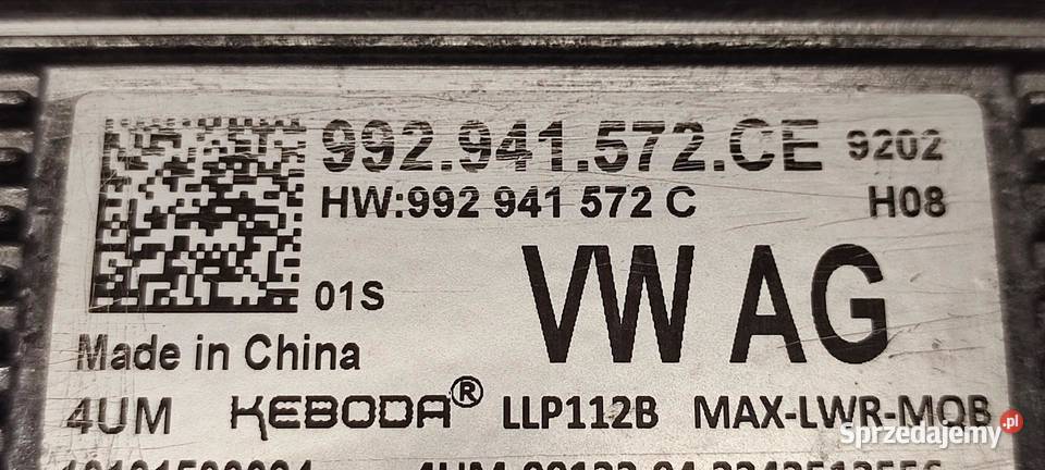 VW TIGUAN II PRZETWORNICA MODUŁ LED 992941572CE sprzedam