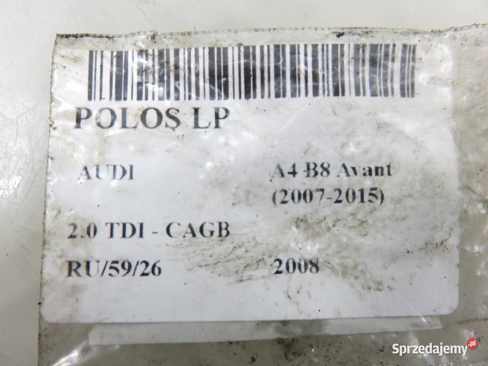 PÓŁOŚ PRAWA PRZEDNIA AUDI A4 B8 20 TDI