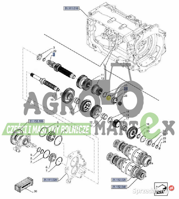 84349416 PIERŚCIEŃ ZABEZP M52 CNH Wichrów