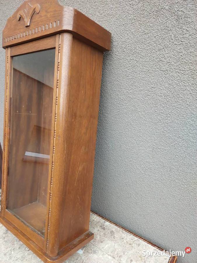 Szafka witrynka z obudowy starego zegara 1934r Tczew