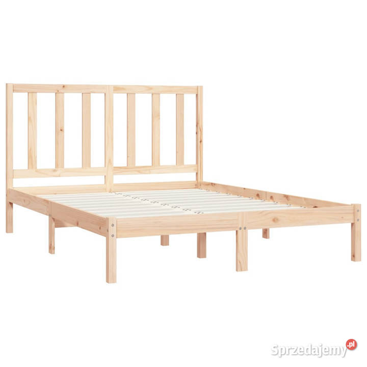 Rama łóżka lite drewno sosnowe 140x190 WM3105140 Łóżka Warszawa