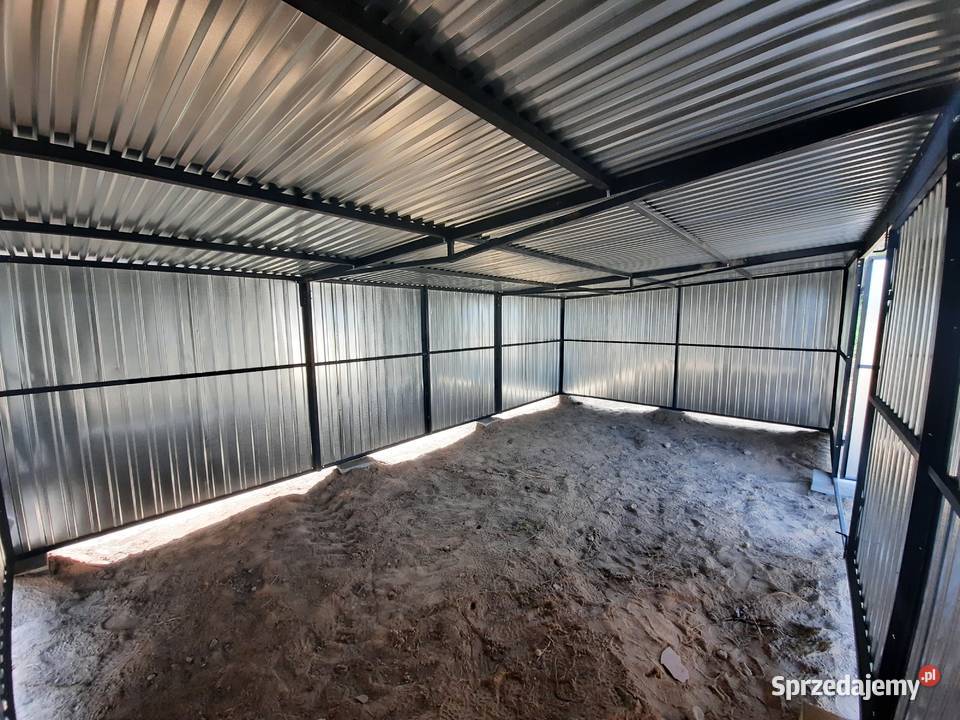 Garaż Blaszany DREWNOPODOBNY 3x5 NISKA Blaszak Wrocław