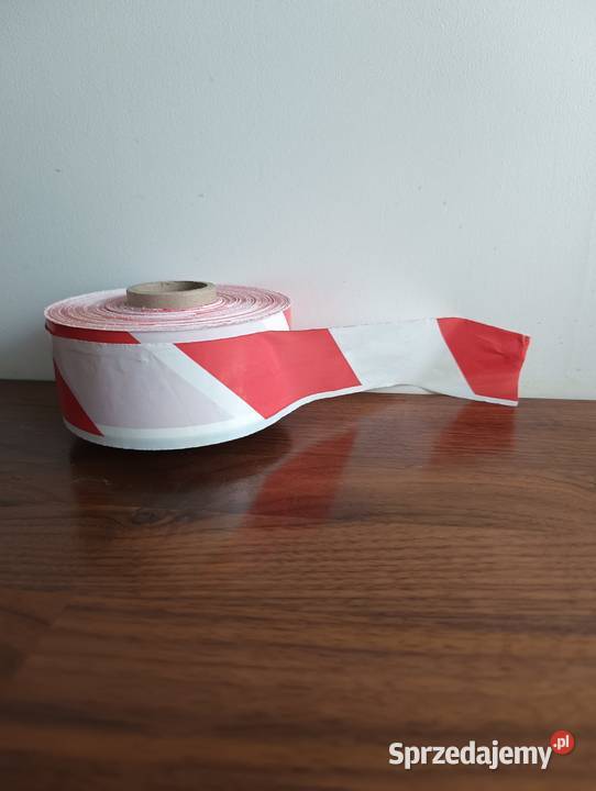 Taśma ostrzegawcza bialo czerwona wygrodzeniowa Wrocław
