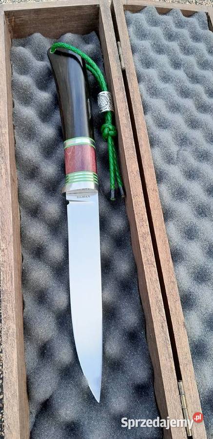 Ręcznie wykonany nóż custom stal ELMAX 62 HRC