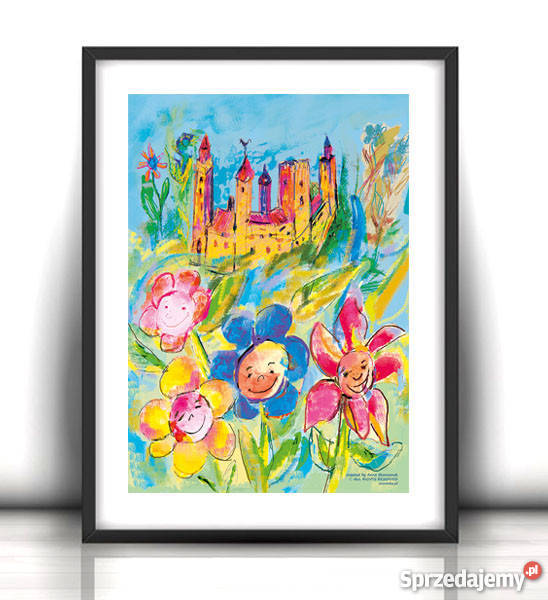 21x30 plakat do pokoju dziecka Zaczarowany zamek sprzedam