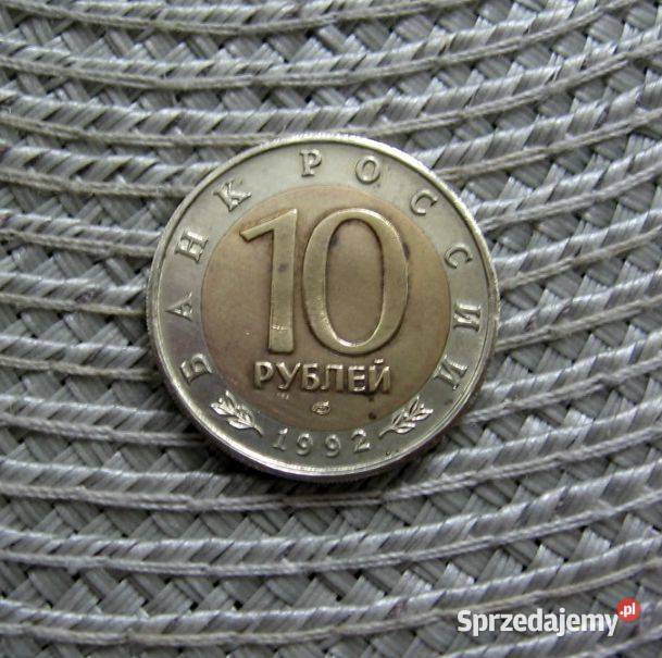Rosja 10 Rubli 1992r Bernikla Rdzawoszyja wielkopolskie Kalisz