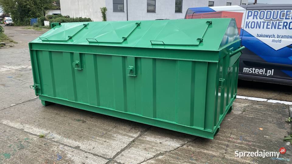 Kontener KP7 KRYTY 6 włazówODPADY pojemnik Warszawa