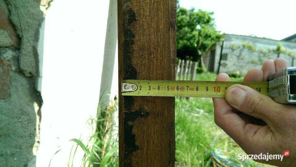 Drzwi przeszklone witryna na taras balkon drewno