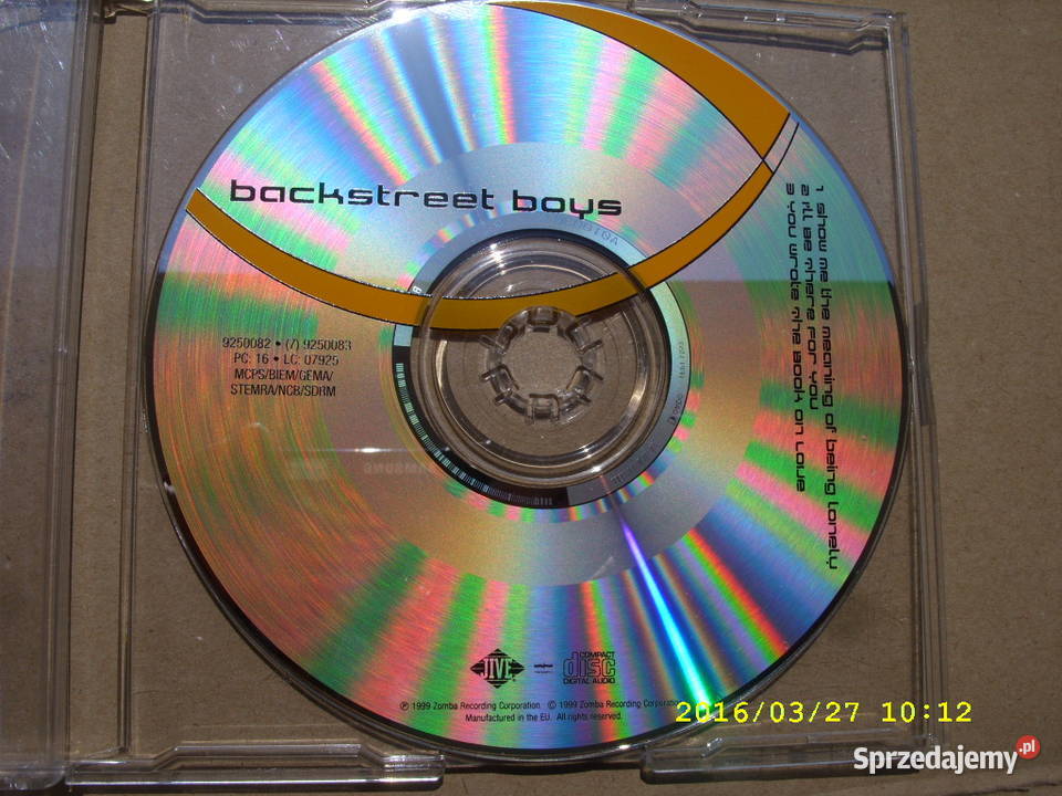 CD pop BACKSTREET BOYS 3 SINGLE CD CD dolnośląskie Wołów sprzedam