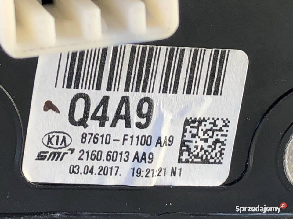 LUSTERKO LEWY KIA SPORTAGE IV SUV True Red A9 sprzedam