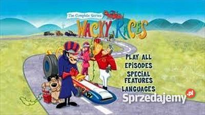 3 DVD Odlotowe Wyścigi Kreskówka Hanna Barbera Białystok