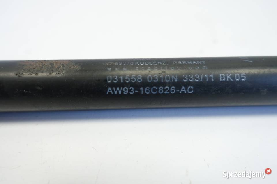 Jaguar XJ X351 SIŁOWNIK PRZEDNIEJ MASKI przód Rudka