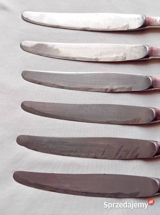 Komplet 6 platerowanych noży Hefra wzór wschodni Koźminek sprzedam