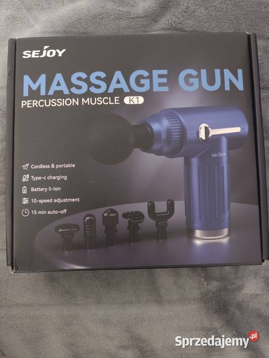 Massage Gun Pistolet Do Masażu Mięśni Sprzęt i urządzenia do masażu