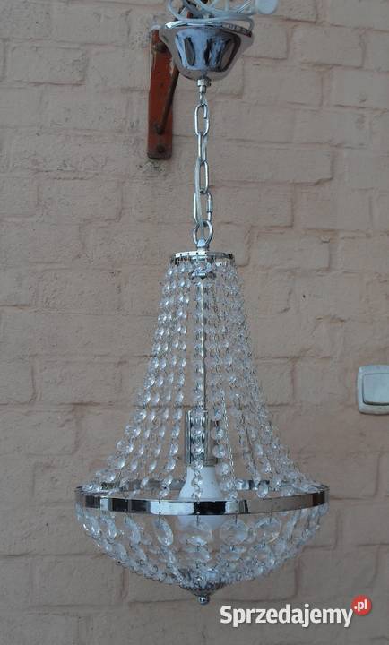Żyrandol Kryształowy Szwecja lata 70 te Vintage śląskie