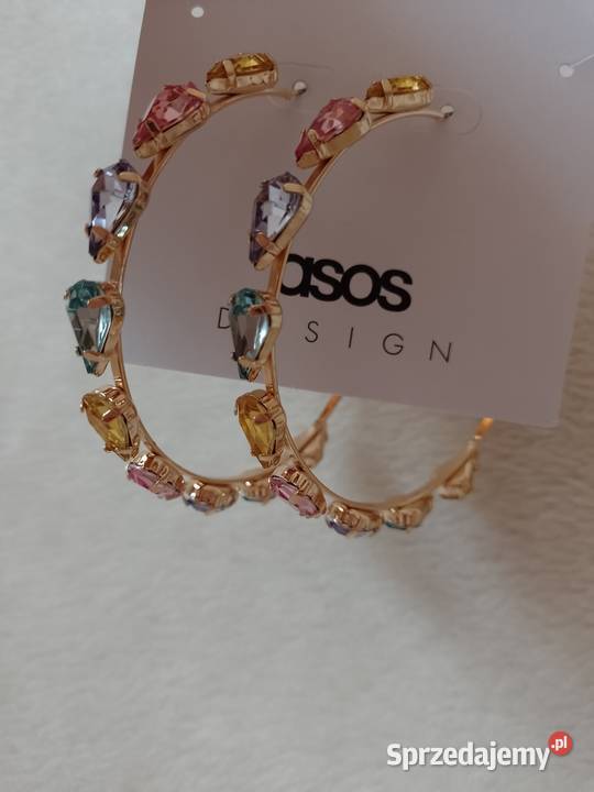 ASOS Bogato zdobione duże kolczyki z Londynu Dodatki Kraków sprzedam