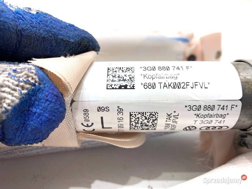 KURTYNA POWIETRZNA LEWY VW PASSAT B8 3G0880741F