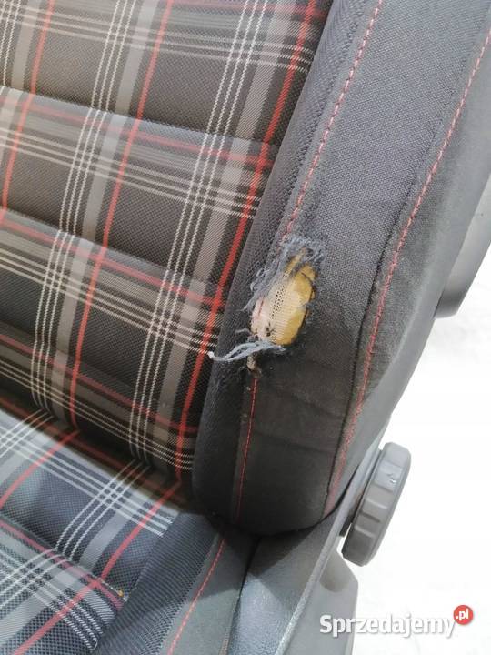 FOTELE PRZÓD KANAPA GTI CZERWONE GRZANE HB 5D